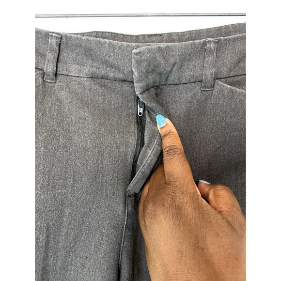 Old Navy Gray Office Business Career Work Pixie Ankle Pants Size 12 Tall - Picture 5 of 14